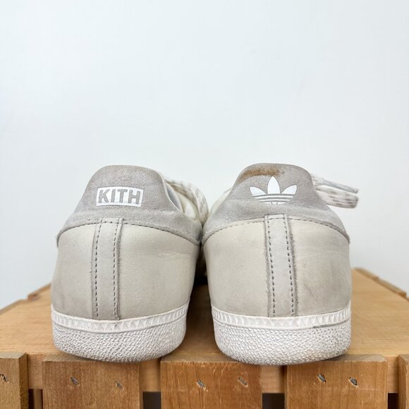 Men's Size 10 Adidas Kith Classics OG Sambas 1972 in White Cloud Leather + Suede - Picture 6 of 9